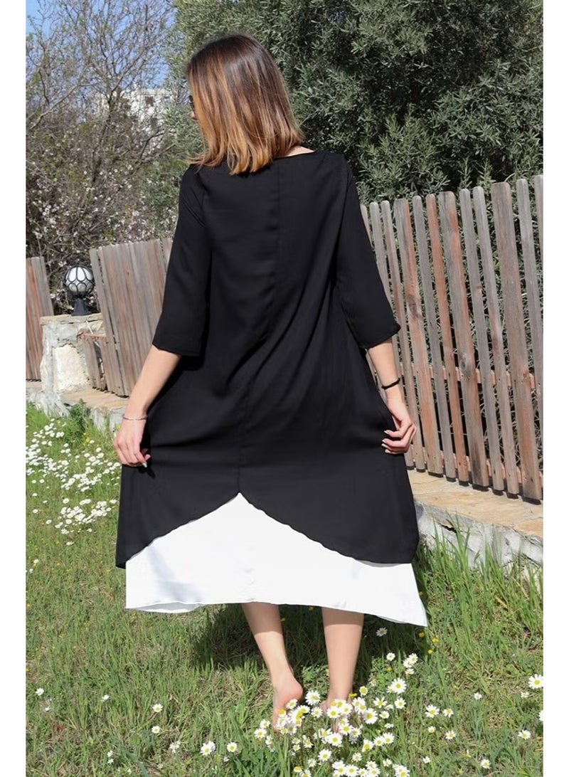 Barbora Asymmetrical Hem Dress - Image 2